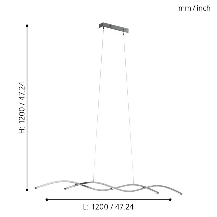 Eglo - Світлодіодна люстра 2xLED/14W/230V