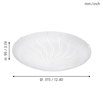 Eglo - Светодиодный потолочный светильник LED/11W/230V