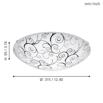 Eglo - Світлодіодний стельовий світильник LED/11W/230V