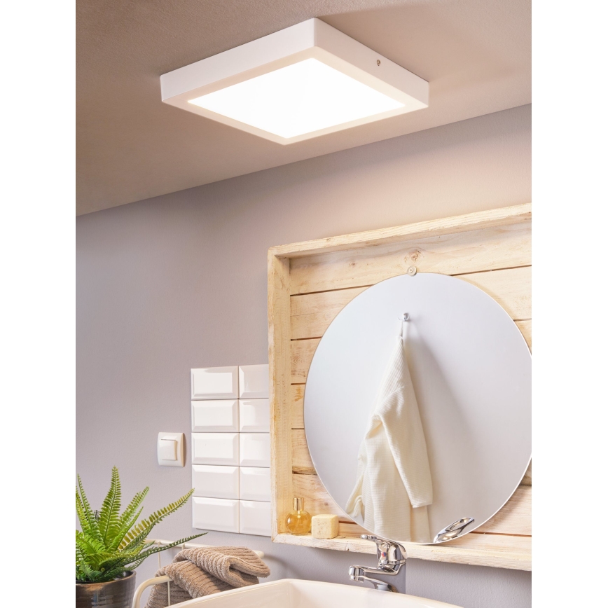 Eglo 96169 - LED потолочный светильник для ванной комнаты FUEVA 1 LED/22W/230V IP44 30x30 см