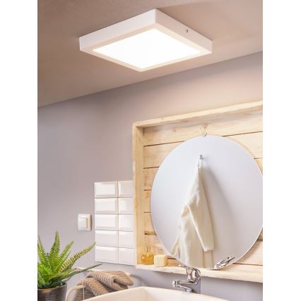 Eglo 96169 - LED стельовий світильник для ванної кімнати FUEVA 1 LED/22 Вт/230 В IP44 30x30 см