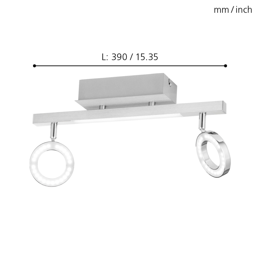 Eglo - Прожектор 2xLED/3,2W + LED/3,3/230V
