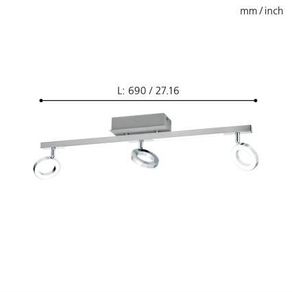 Eglo - Прожектор 3xLED/3,2W + 2xLED/3,3/230V