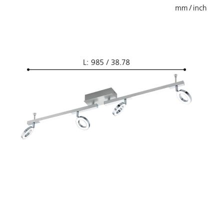Eglo - Прожектор 4xLED/3,2W + 2xLED/3,3/230V