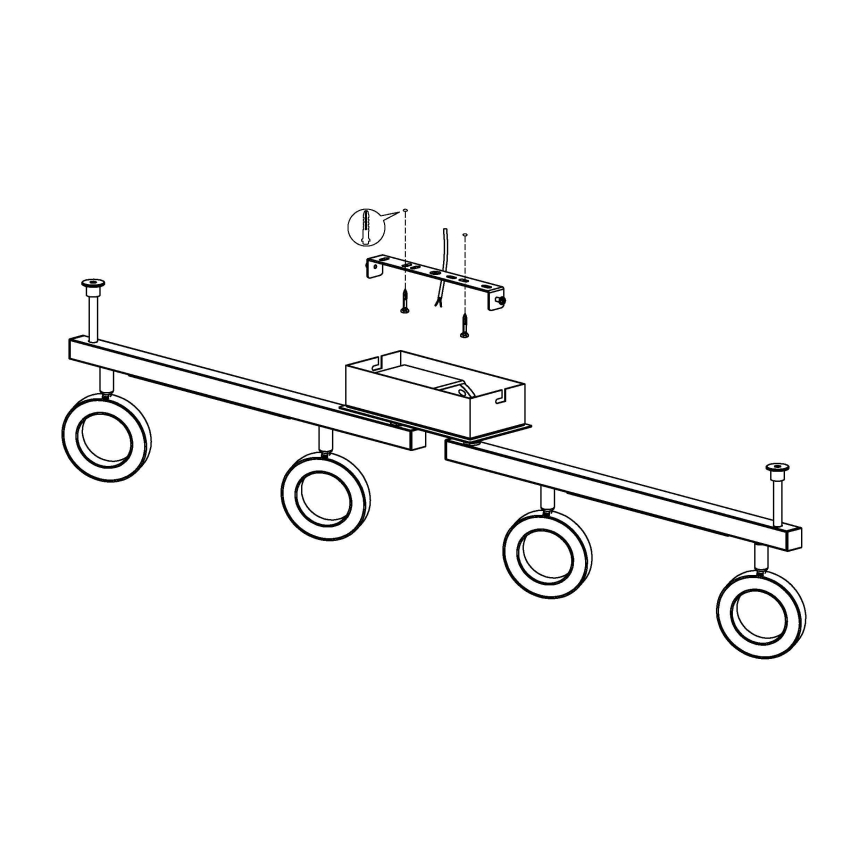 Eglo - Прожектор 4xLED/3,2W + 2xLED/3,3/230V