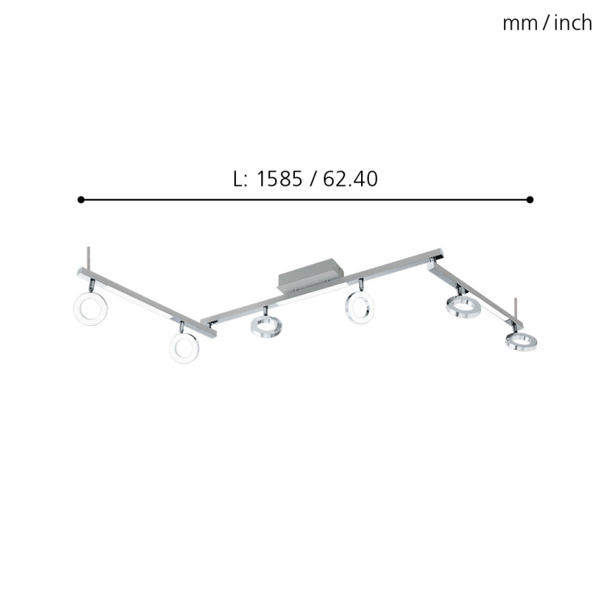 Eglo - Прожектор 6xLED/3,2W + 3xLED/3,3/230V