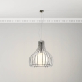Eglo 96211 - Підвісна люстра на тросі TINDORI 1xE27/60W/230V, діаметр 50 см, біла