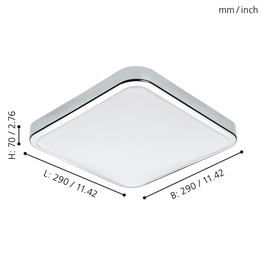Eglo - Светодиодный светильник для ванной комнаты LED/16W/230V IP44