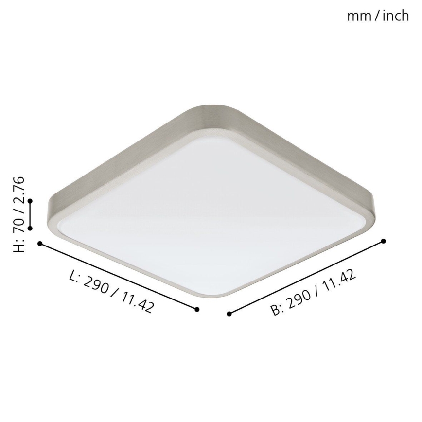 Eglo 96231 - светодиодный потолочный светильник для ванной MANILVA LED/16W/230V IP44