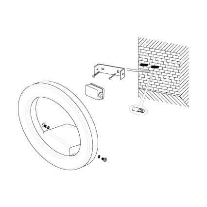 Eglo - Уличный светодиодный настенный светильник LED/10W/230V IP44