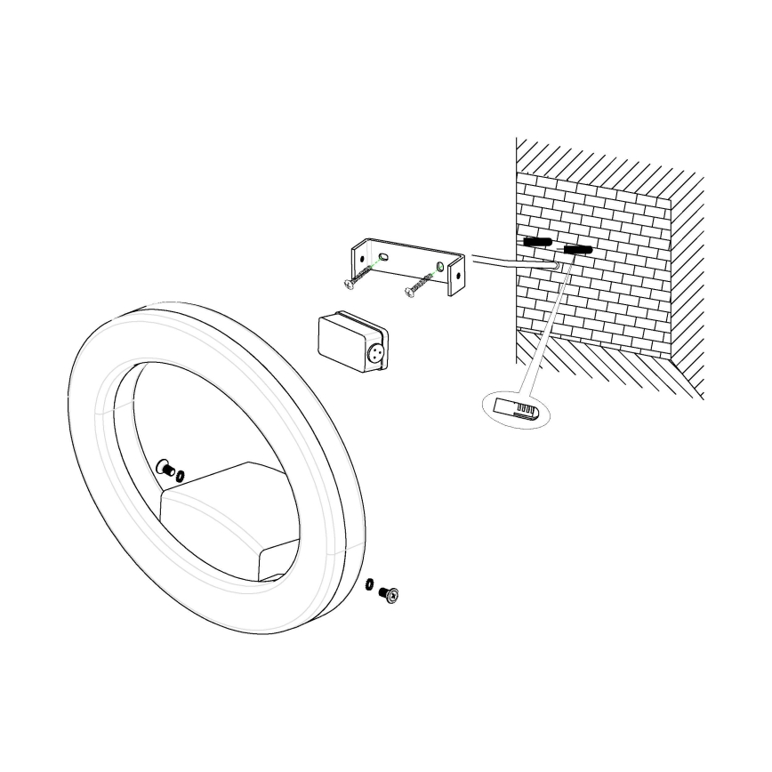 Eglo - Уличный светодиодный настенный светильник LED/10W/230V IP44