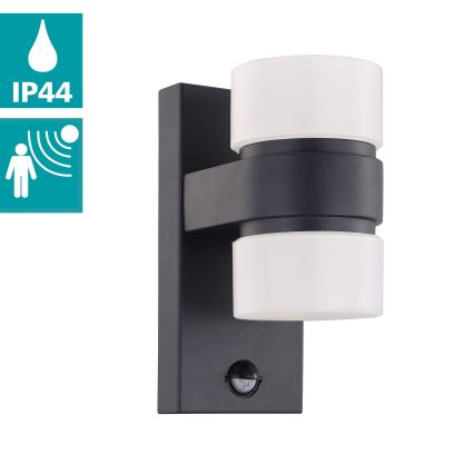 Eglo - Уличный светодиодный настенный светильник с датчиком 2xLED/6W IP44