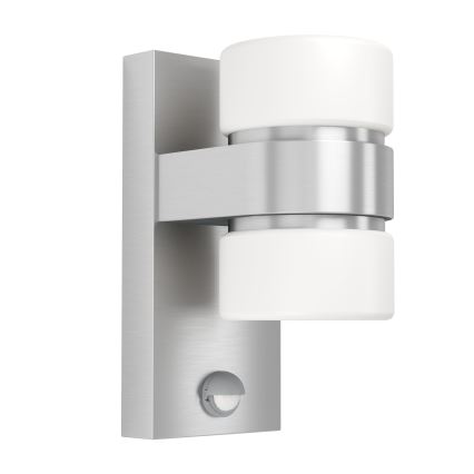 Eglo - Уличный светодиодный настенный светильник с датчиком 2xLED/6W IP44