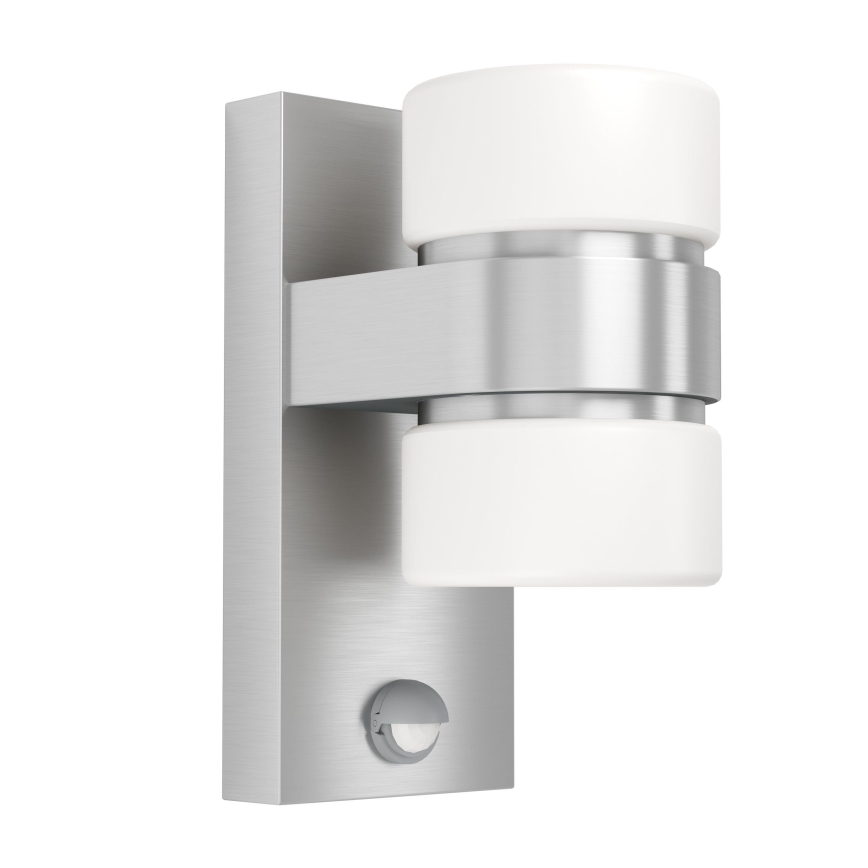 Eglo - Уличный светодиодный настенный светильник с датчиком 2xLED/6W IP44