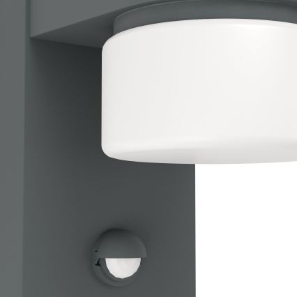 Eglo - Уличный светодиодный настенный светильник с датчиком 2xLED/6W IP44