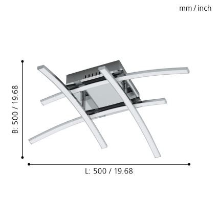 Eglo - Светодиодная припотолочная люстра 4xLED/5W/230V