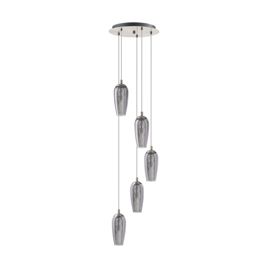 Eglo 96345 - Светодиодная подвесная люстра FARSALA 5xG9/2,5W/230V
