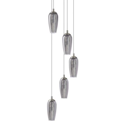 Eglo 96345 - Светодиодная подвесная люстра FARSALA 5xG9/2,5W/230V