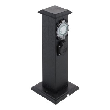Eglo 96352 - Уличная розеточная колонна с таймером PARK T IP44