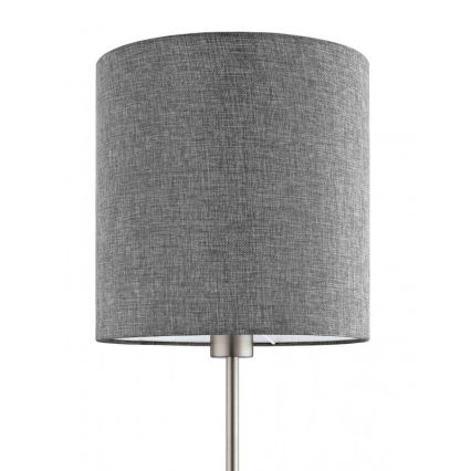Eglo 96377 - Торшер PASTERI 1xE27/60W/230V, диаметр 28 см, серый