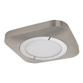 Eglo 96395 - Светодиодный потолочный светильник PUYO 1xLED/16,5W/230V никель