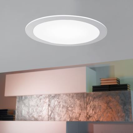 Eglo 96407 - димований вбудований LED-стельовий світильник FUEVA 1 LED/10,95W/230V діаметр 17 см
