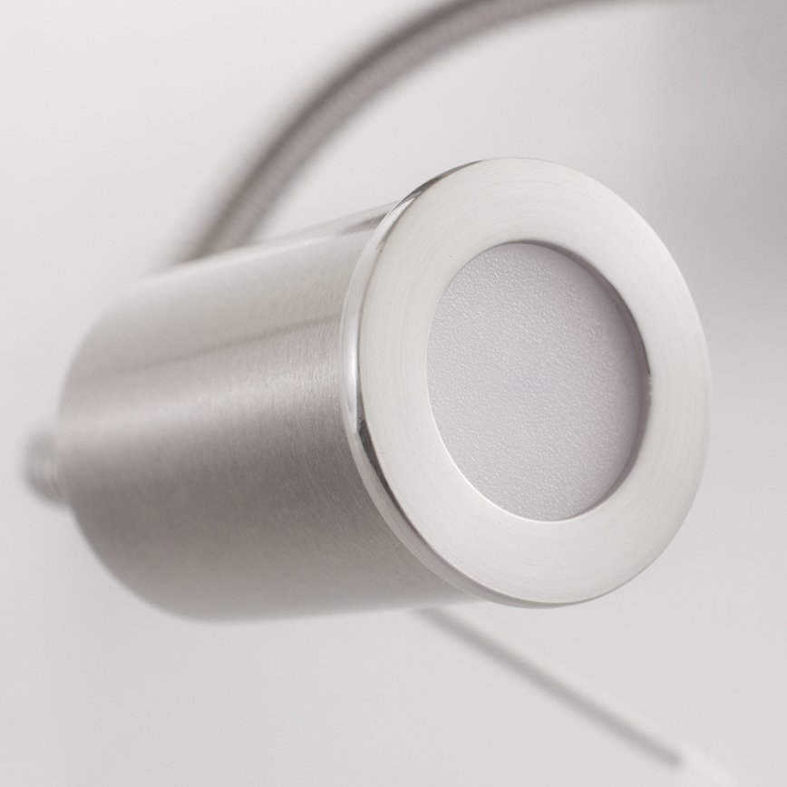 Eglo - Гнучкий світильник LED 1xE27/40W+LED/3,8W білий