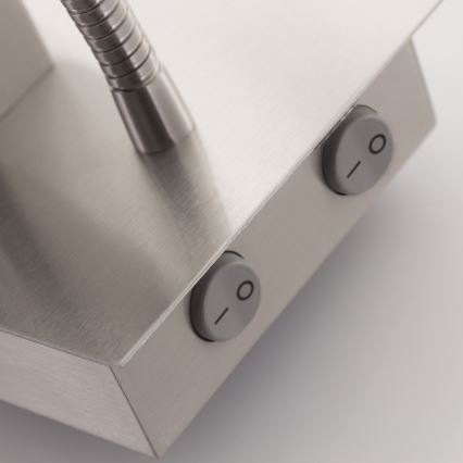 Eglo - Гнучкий світильник LED 1xE27/40W+LED/3,8W білий