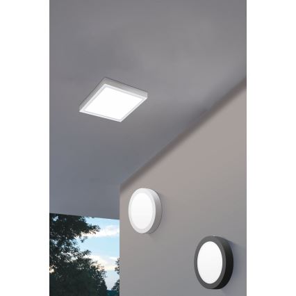 Eglo - Вуличний світлодіодний стельовий світильник LED/16,5W/230V IP44