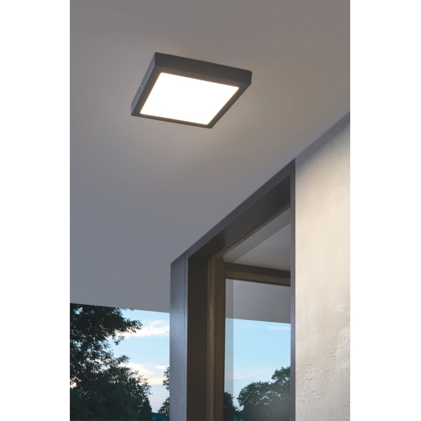 Eglo - Вуличний світлодіодний стельовий світильник LED/22W IP44