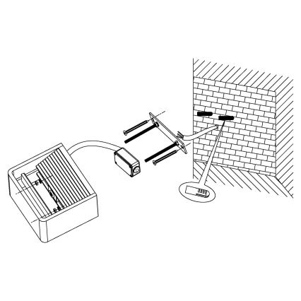 Eglo 96497 - вуличний настінний світильник DONINNI LED/6W/230V IP44