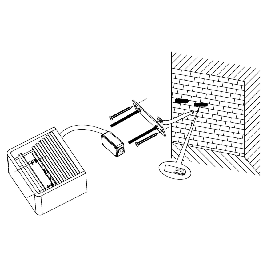 Eglo 96497 - вуличний настінний світильник DONINNI LED/6W/230V IP44