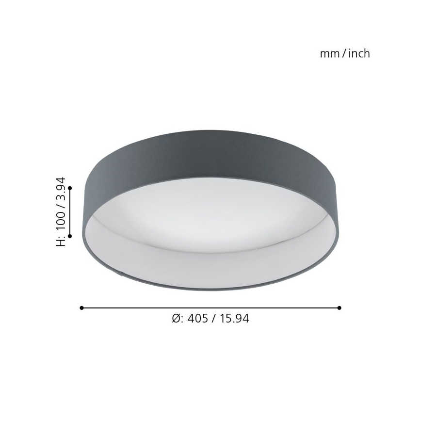 Eglo - Светодиодный потолочный светильник с регулированием яркости 1xLED/18W/230V