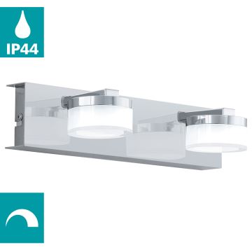 Eglo - Светодиодный настенный светильник для ванной комнаты с регулированием яркости 2xLED/7,2W/ IP44