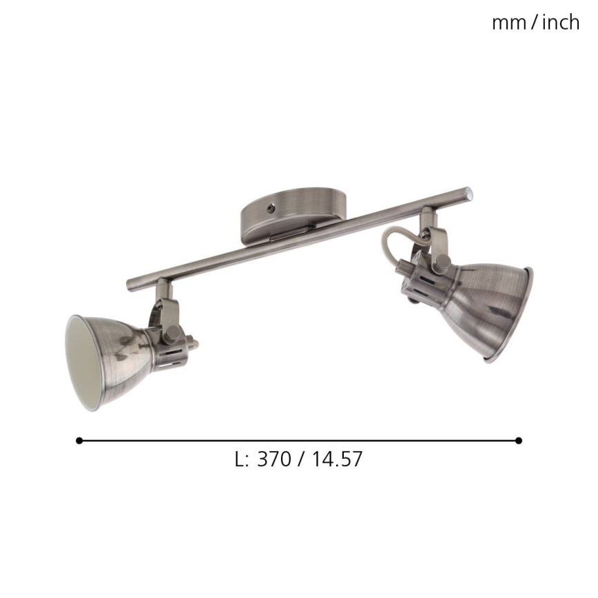 Eglo 96553 - Світлодіодний прожектор SERAS 2xGU10/3,3W/230V