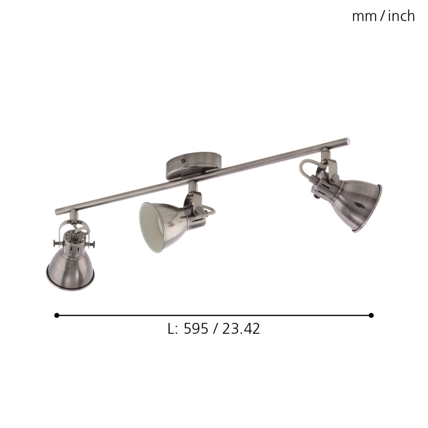 Eglo - Светодиодный прожектор 3xGU10/3,3W/230V