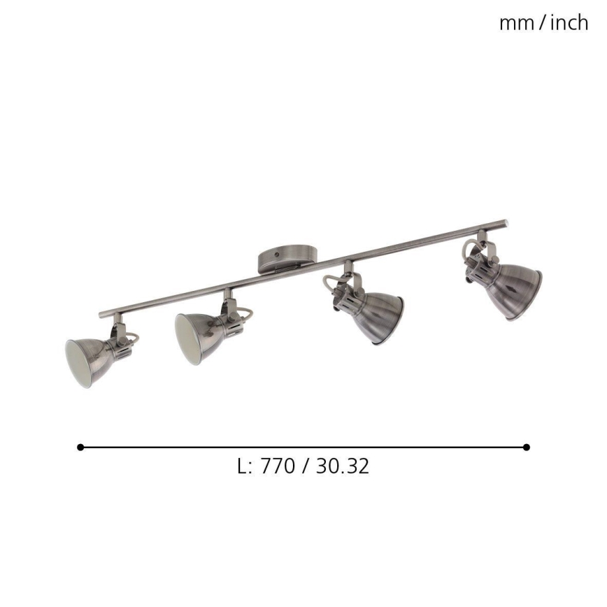 Eglo - Светодиодный прожектор 4xGU10/3,3W/230V