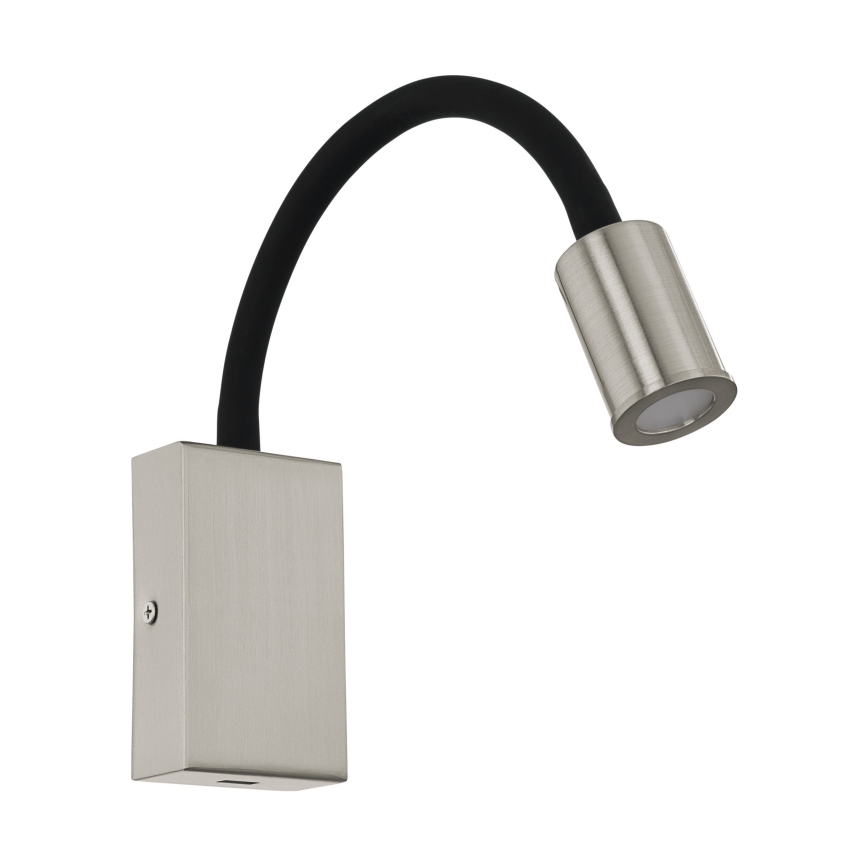 Eglo - LED Точковий настінний світильник із зарядкою USB 1xLED/3,5W/230V матовий хром