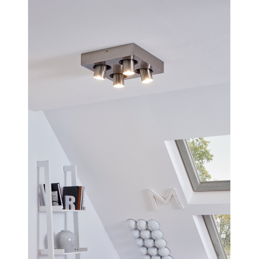 Eglo 96608 - Світлодіодний стельовий точковий світильник ROBLEDO 1 4xGU10/5W/230V