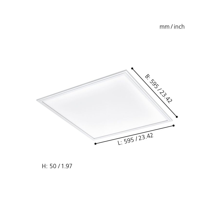 Eglo - LED RGBW Світильник з регулюванням яскравості SALOBRENA-C LED/30,5W/230V + пульт дистанційного керування