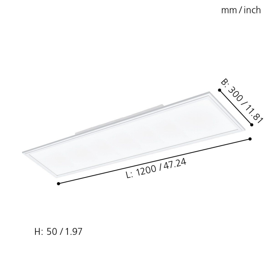 Eglo - Светодиодный RGBW-светильник с регулированием яркости SALOBRENA-C LED/31W + дистанционное управление