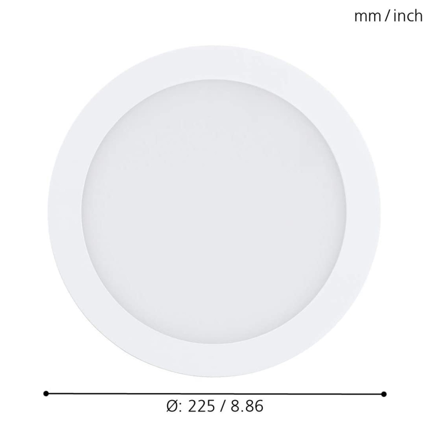 Eglo - Светодиодный встроенный RGBW-светильник с регулированием яркости FUEVA-C LED/15,6W/230V