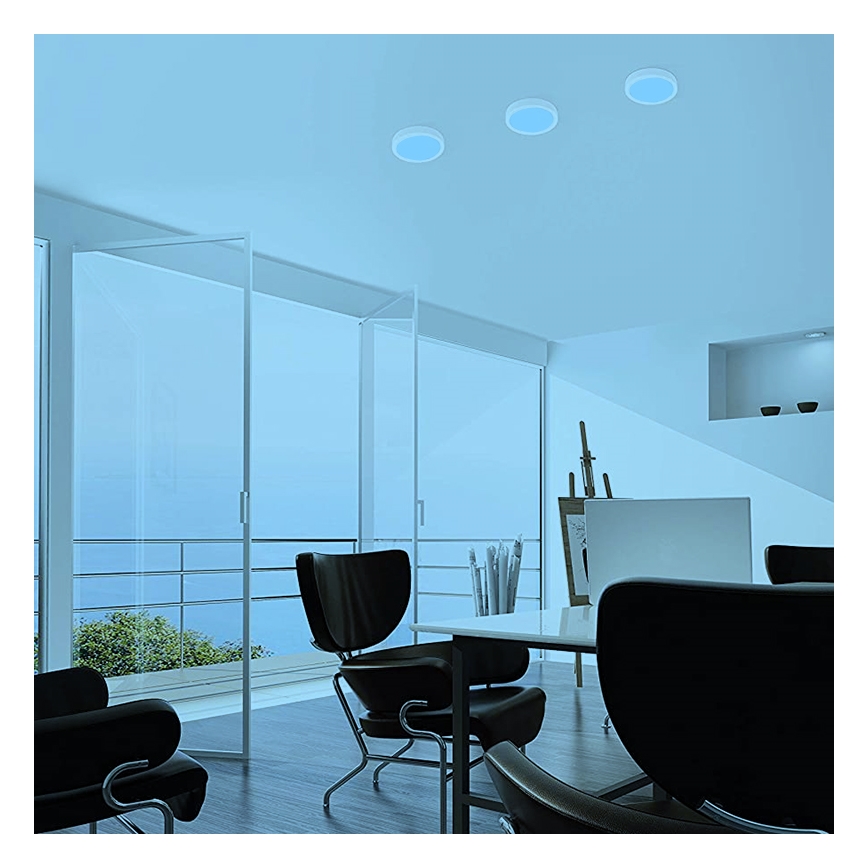 Eglo - LED RGBW стельовий світильник FUEVA-C з можливістю затемнення LED/15,6W/230V Bluetooth діам. 22,5 см