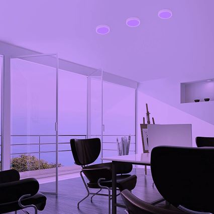 Eglo - Світильник стельовий світлодіодний RGBW з димером FUEVA-C LED/15,6W/230V Bluetooth