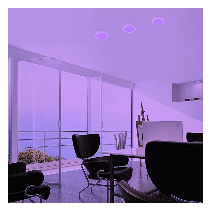 Eglo - Світильник стельовий світлодіодний RGBW з димером FUEVA-C LED/15,6W/230V Bluetooth