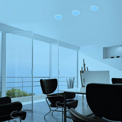 Eglo - Світильник стельовий світлодіодний RGBW з димером FUEVA-C LED/15,6W/230V Bluetooth