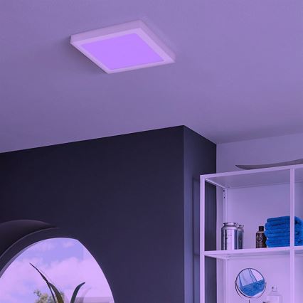 Eglo - Світлодіодний стельовий світильник RGB з регулюванням яскравості FUEVA-C LED/15,6W/230V