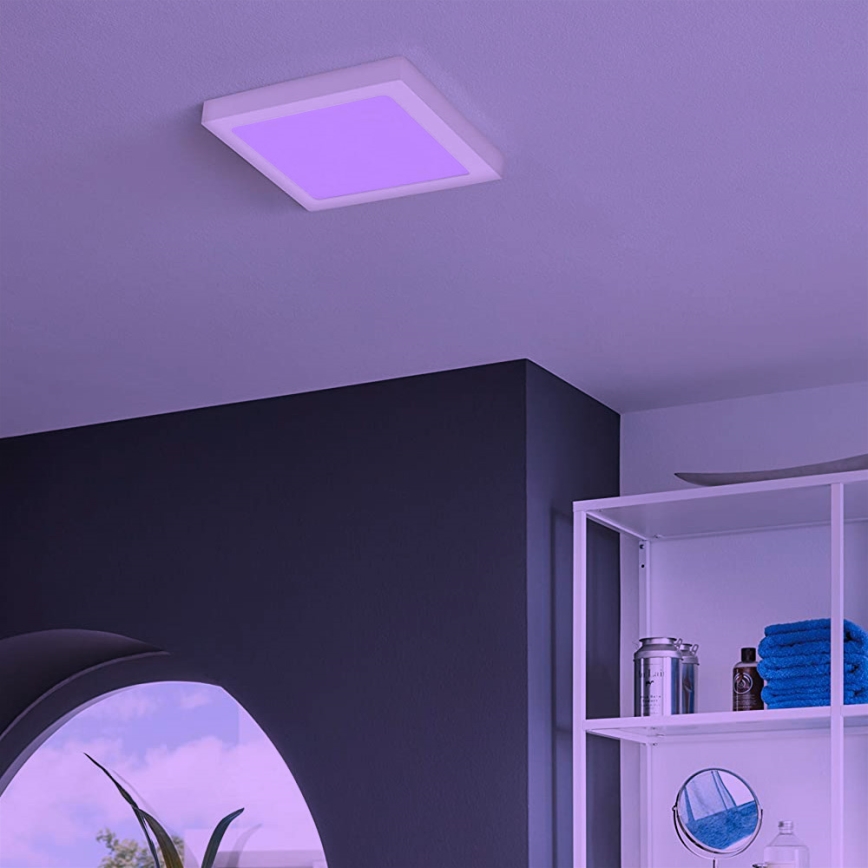 Eglo - Світлодіодний стельовий світильник RGB з регулюванням яскравості FUEVA-C LED/15,6W/230V