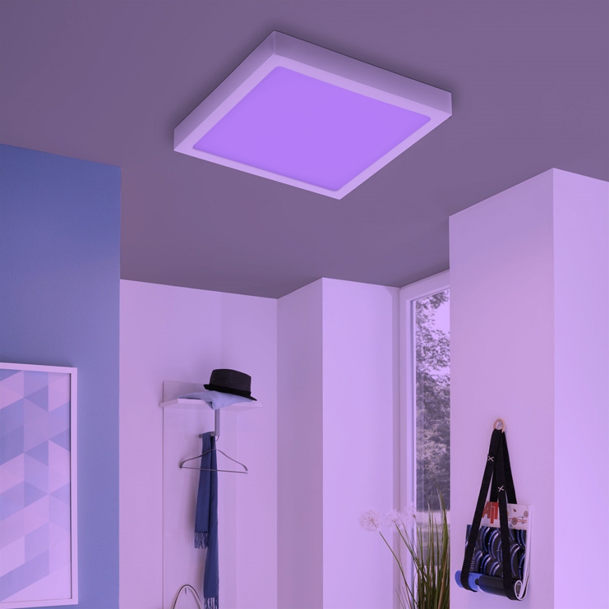 Eglo - светодиодный RGBW диммируемый потолочный светильник FUEVA-C LED/21W/230V 30x30 cm