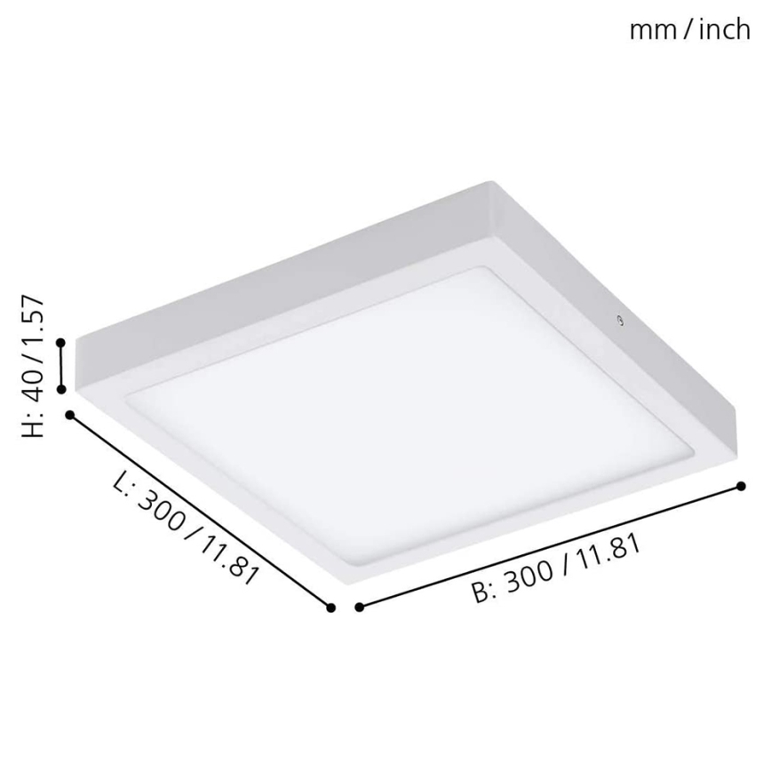 Eglo - Светодиодный потолочный RGBW-светильник с регулированием яркости FUEVA-C LED/21W/230V